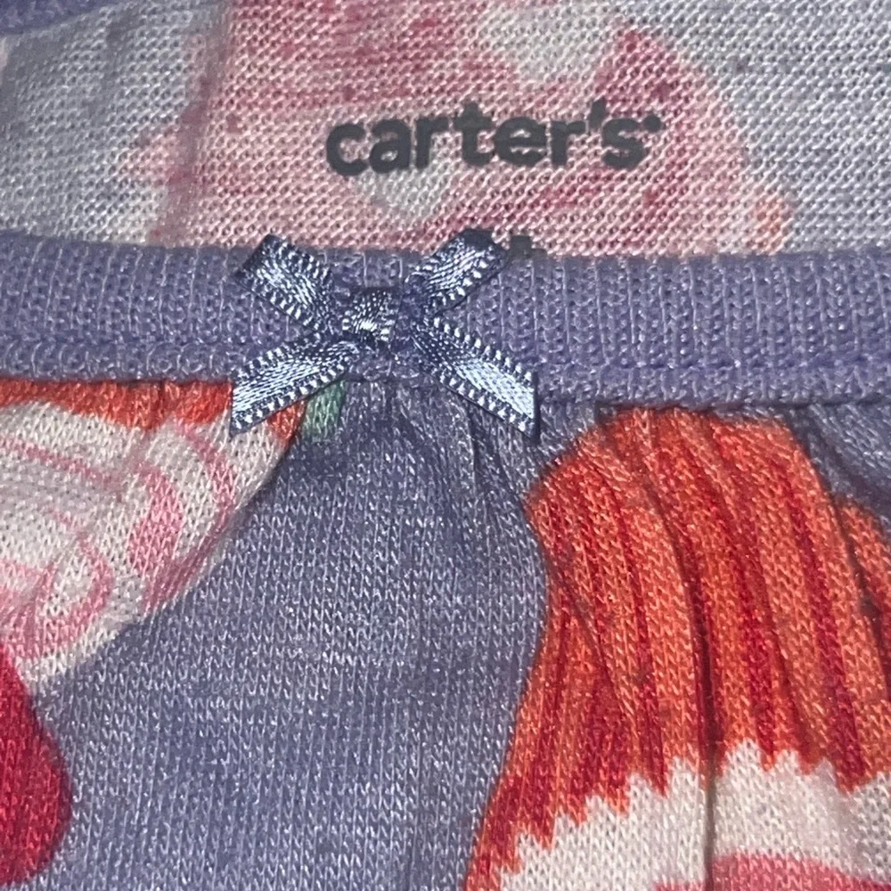 Carters 4T Girls' Purple Cupcake Print Long-Sleeve Pajama Dress